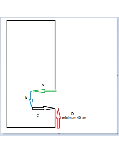 Moderné zrkadlo v ráme s výrezom na...