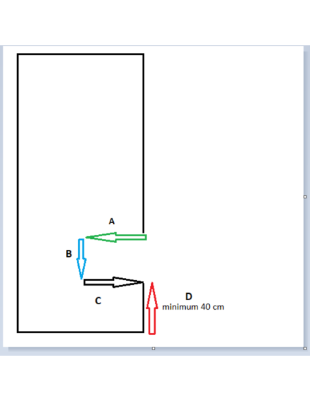 Moderné zrkadlo v ráme s výrezom na skrinku s LED podsvietením 1503