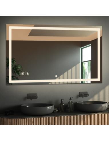 Kúpeľňové obdĺžnikové zrkadlo s...