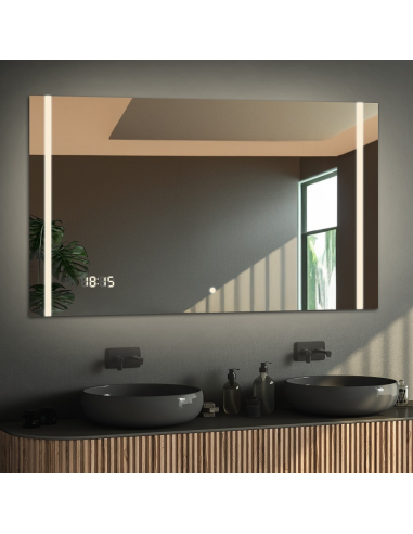 Kúpeľňové obdĺžnikové zrkadlo s...