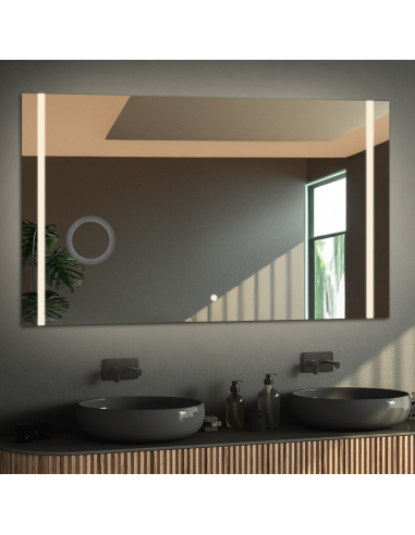 Kúpeľňové obdĺžnikové zrkadlo so zoom...