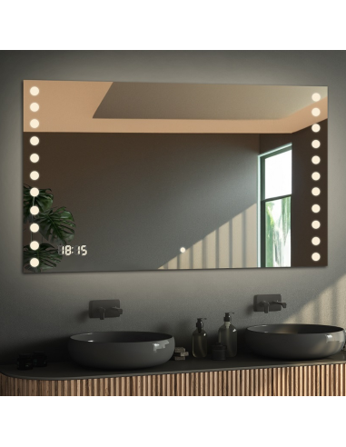 Kúpeľňové obdĺžnikové zrkadlo s...