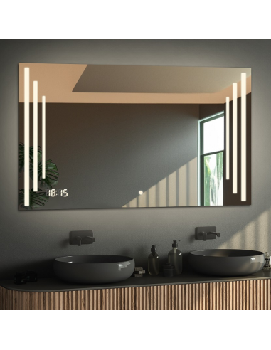 Kúpeľňové obdĺžnikové zrkadlo s...