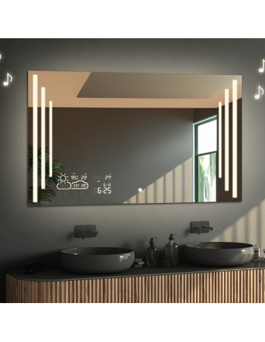 Kúpeľňové obdĺžnikové zrkadlo s...