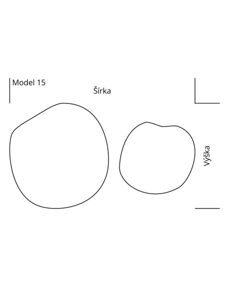 Súprava organických zrkadiel v ráme - SODALIT V RÁME