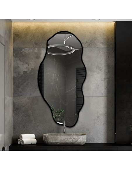 Zrkadlo v organickom tvare v rámiku - LOLIT W RAMIE