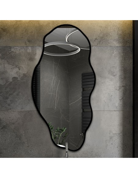 Zrkadlo v organickom tvare v rámiku - LOLIT W RAMIE