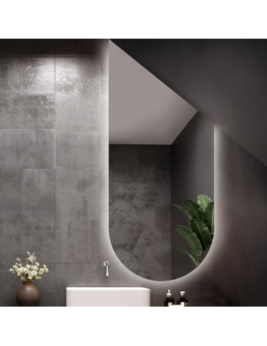 Polovica oválneho zrkadla so skosením...