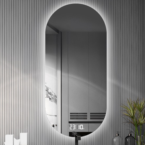 Kúpeľňové oválne zrkadlo s...