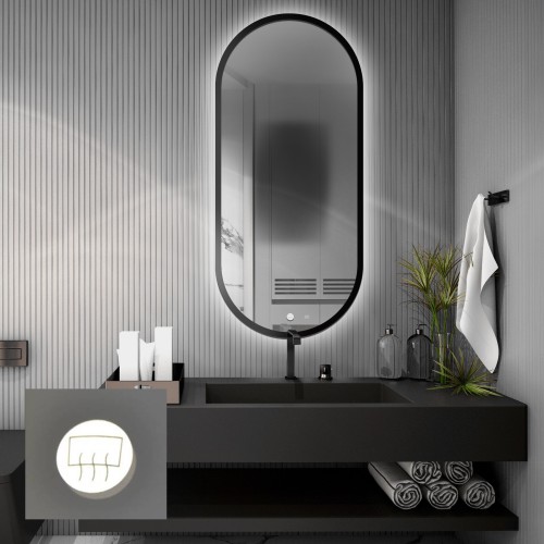 Oválne zrkadlo v ráme s... 2