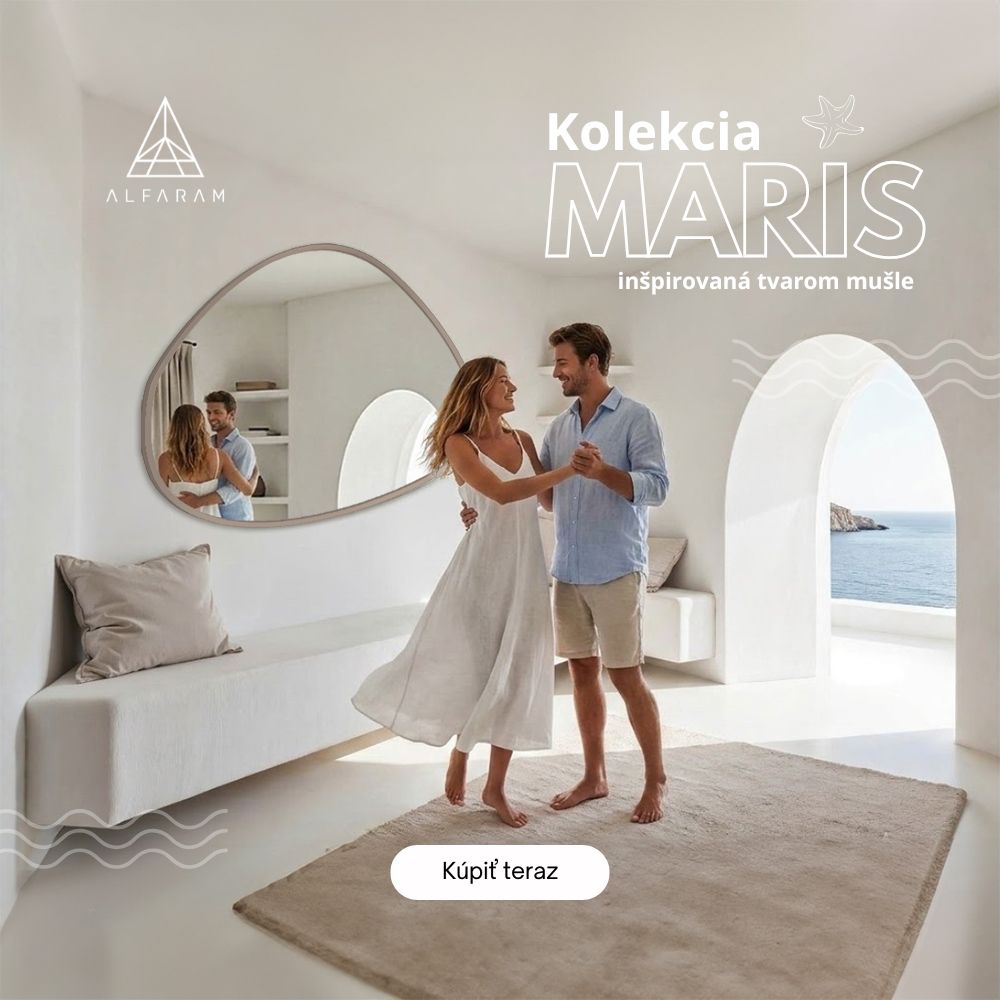 Zachytili sme šum morských vĺn a letné slnko v jedinečnej, organickej forme zrkadiel z novej kolekcie MARIS. Pocíťte atmosféru prímorského leta vo vlastnom interiéri!