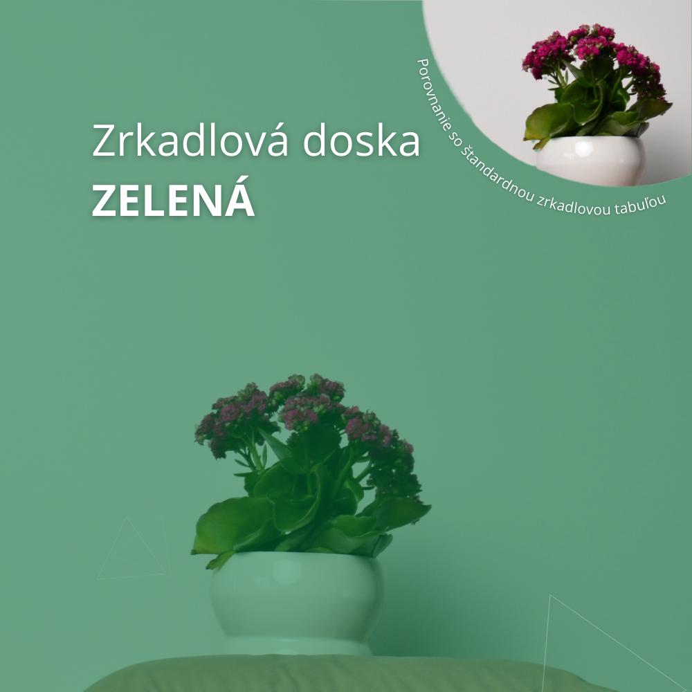 Zrkadlo v zelenej farbe