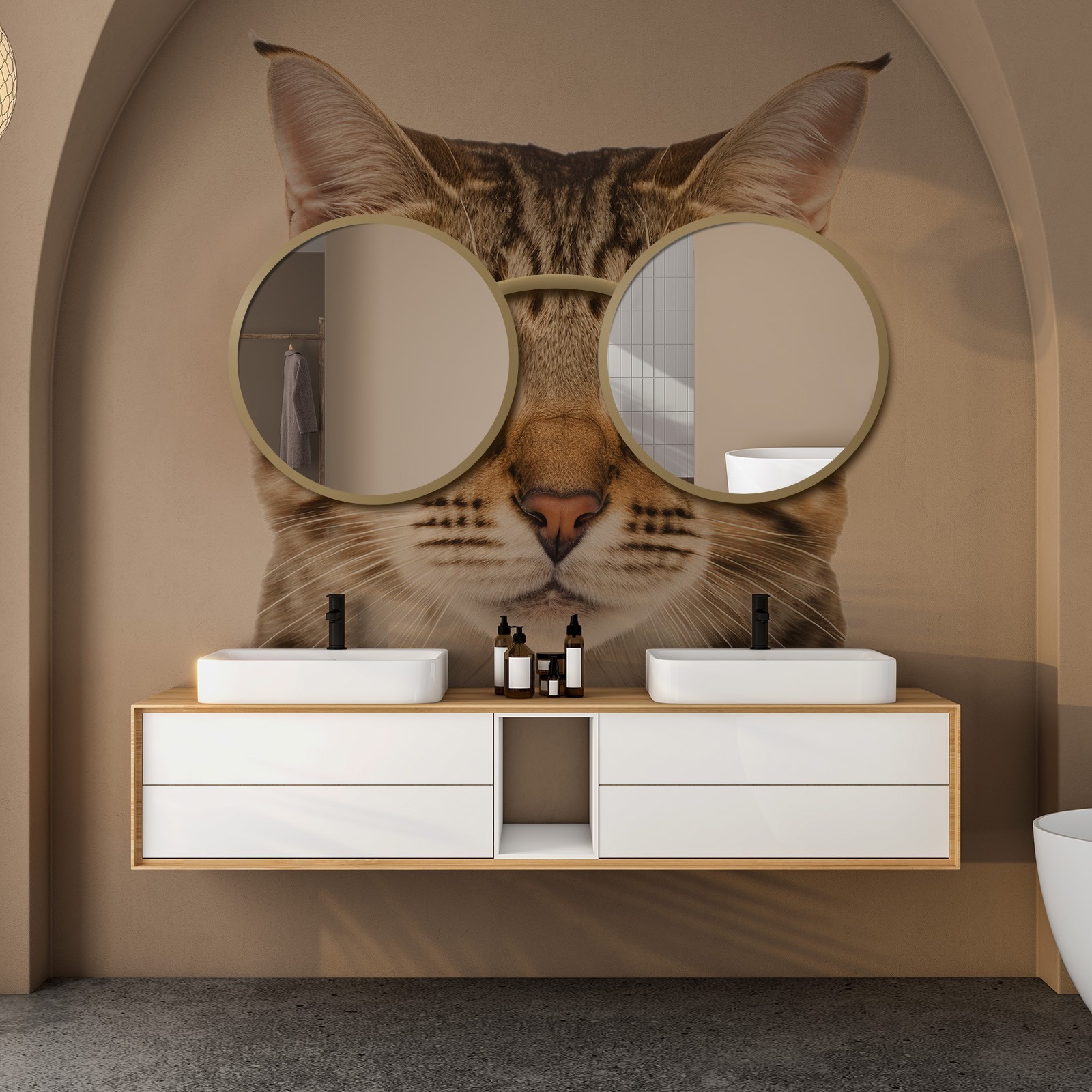 Kulatá, oválná, půlkruhová zrcadla